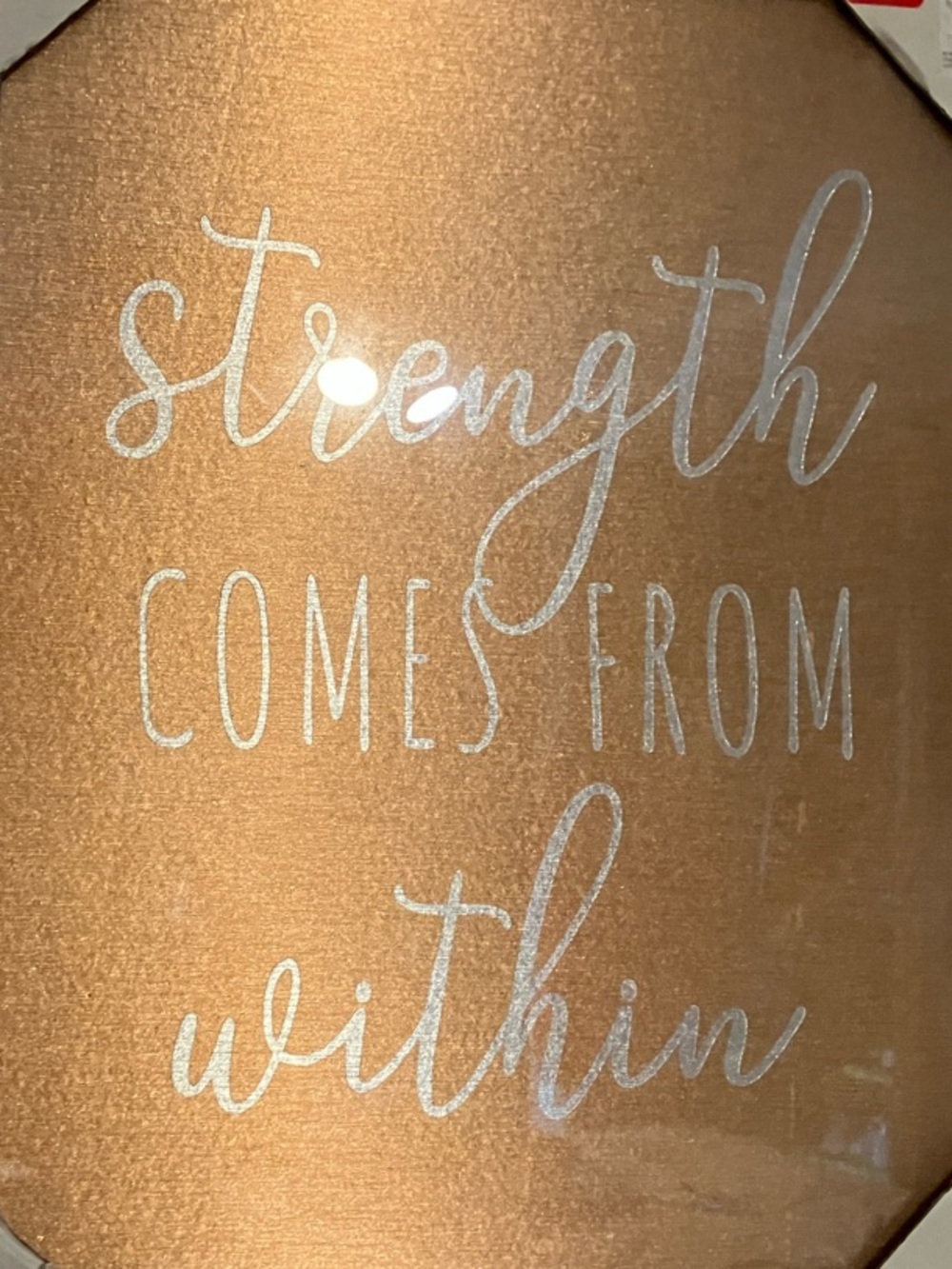 “ Strength Comes From Within “ PICTURE FRAMED W/ A FREE necklace & Hair Pins!!!